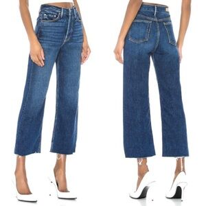 GRLFRND Jeans Bobbi Viva Forever Crop Wide Flare High Waist Blue size 23